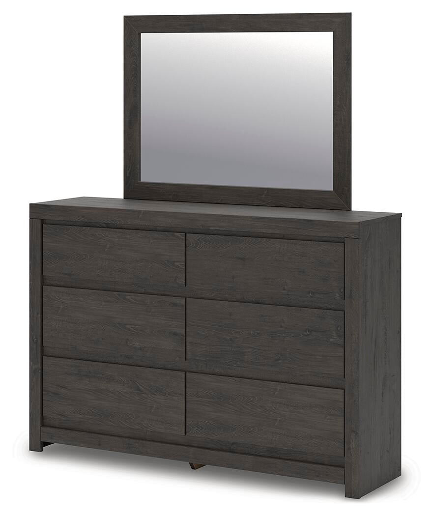 Parlayon Queen Panel Storage Bed, Dresser, Mirror, Chest and Nightstand