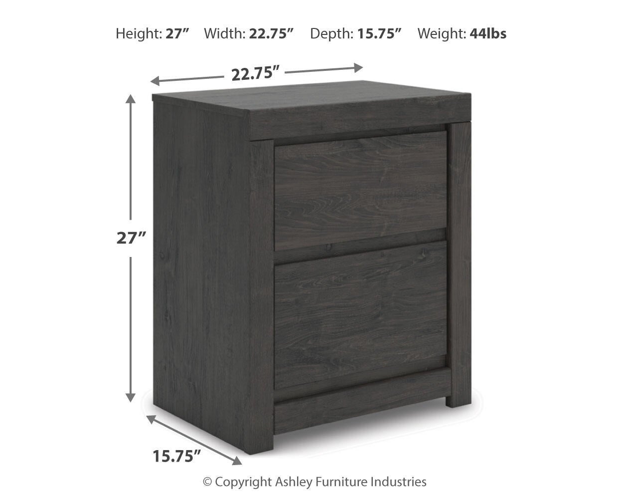Parlayon King Panel Storage Bed, Dresser, Mirror and Nightstand