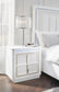Chalanna California King Upholstered Storage Bed, Dresser, Mirror and Nightstand