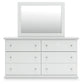 Bostwick Shoals Twin Panel Bed, Dresser and Mirror
