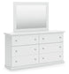 Bostwick Shoals Twin Panel Bed, Dresser and Mirror
