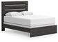 Delmorta Queen Panel Bed, Dresser, Mirror, Chest and Nightstand