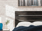 Delmorta Twin Panel Storage Bed, Dresser and Mirror