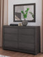 Parlayon Queen Panel Bed, Dresser and Mirror