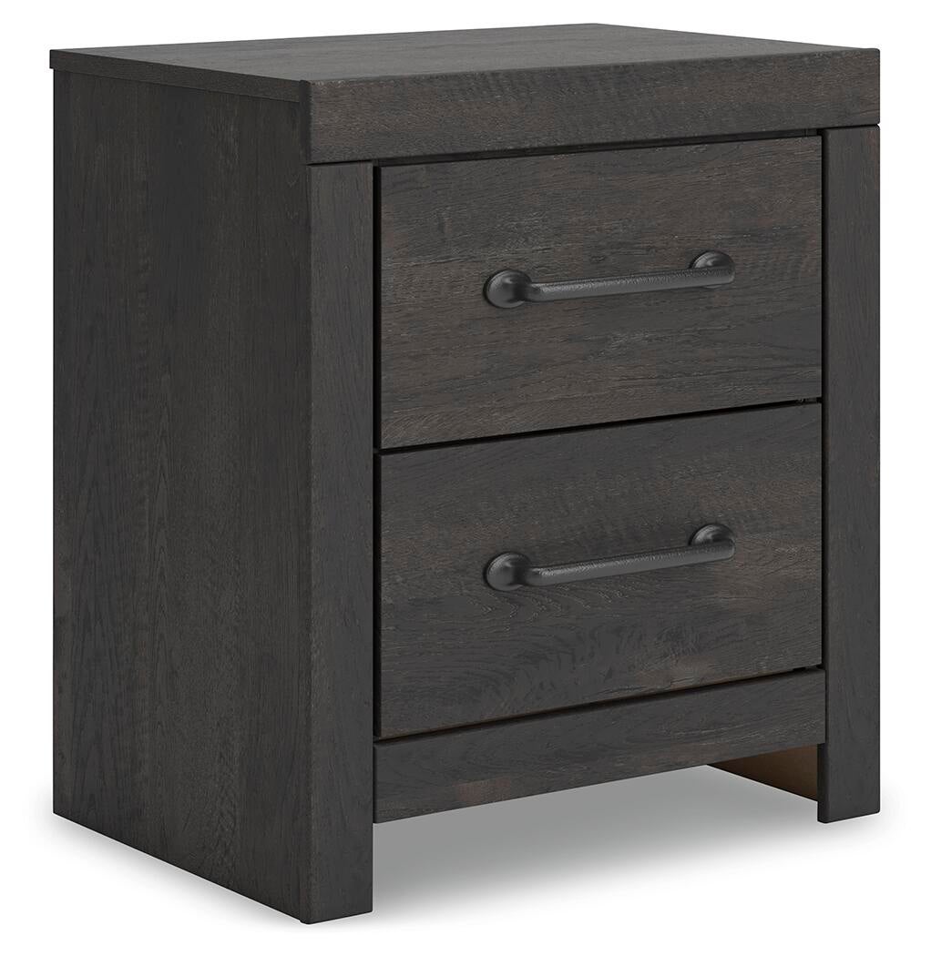 Delmorta Twin Panel Bed with Storage, Dresser, Mirror and Nightstand