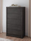Parlayon King Panel Storage Bed, Dresser, Mirror, Chest and Nightstand