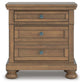 Vandenmore Queen Storage Sleigh Bed with Mirrored Dresser, Chest and Nightstand