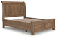 Vandenmore Queen Storage Sleigh Bed with Mirrored Dresser, Chest and Nightstand