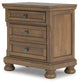 Vandenmore Queen Storage Sleigh Bed with Mirrored Dresser, Chest and Nightstand