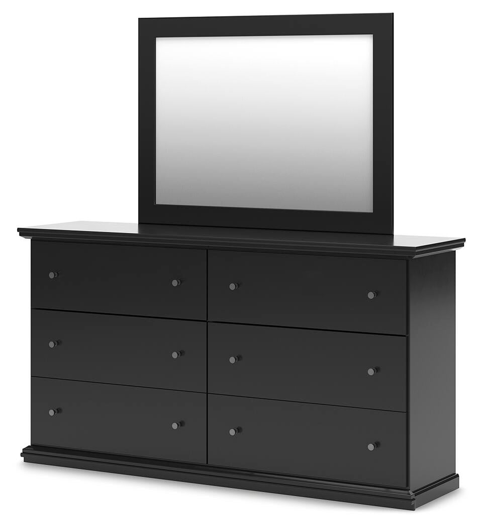 Maribel Twin Panel Bed, Dresser, Mirror and Nightstand