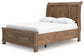 Vandenmore Queen Storage Sleigh Bed with Mirrored Dresser