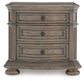 Ardenfield King Upholstered Sleigh Bed, Dresser, Mirror, Chest and Nightstand
