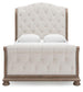 Ardenfield Queen Upholstered Sleigh Bed, Dresser, Mirror and Nightstand