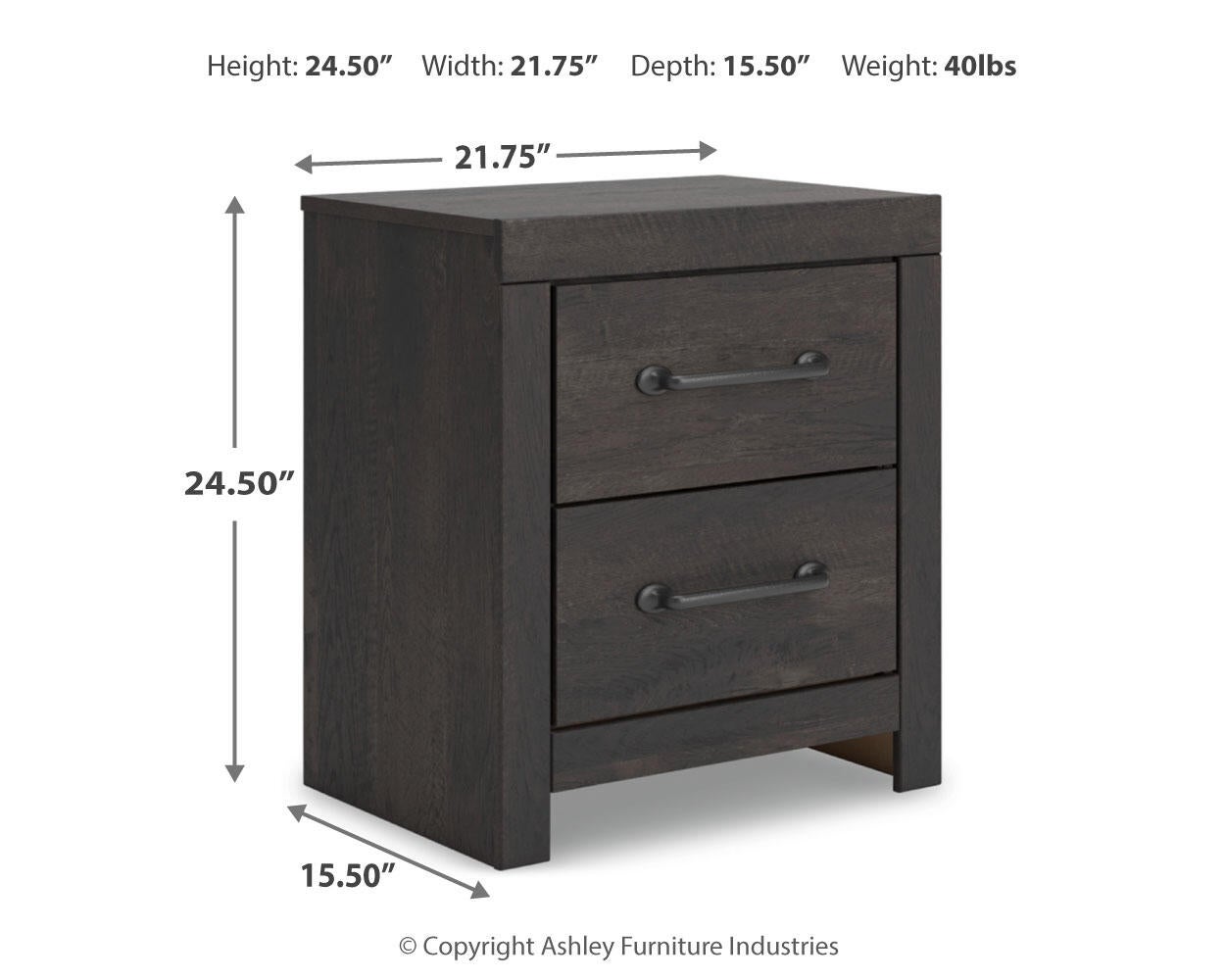 Delmorta Full Panel Bed with Storage, Dresser, Mirror and Nightstand