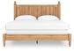 Galletyn King Panel Bed with Mirrored Dresser