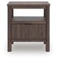 Cadmori King Upholstered Panel Platform Bed, Dresser, Mirror, Chest and Nightstand