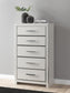 Birmonton King Upholstered Panel Platform Bed, Dresser, Mirror, Chest and Nightstand