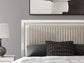 Birmonton Queen Upholstered Panel Bed, Dresser, Mirror, Chest and Nightstand
