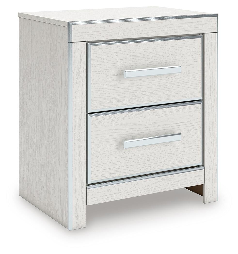 Birmonton Queen Upholstered Panel Bed, Dresser, Mirror and Nightstand
