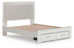 Birmonton Queen Upholstered Panel Platform Storage Bed, Dresser, Mirror and Nightstand