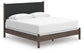 Cadmori King Upholstered Panel Bed, Dresser, Mirror and Nightstand