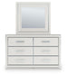 Birmonton Queen Upholstered Bed, Dresser, Mirror and Nightstand