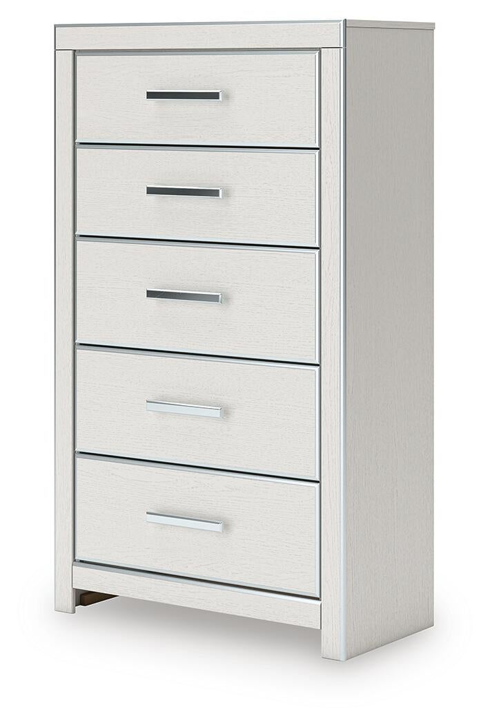 Birmonton Queen Upholstered Panel Bed, Dresser, Mirror and Nightstand