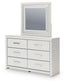 Birmonton Queen Upholstered Bed, Dresser, Mirror, Chest and Nightstand
