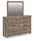 Keithland King Poster Bed, Dresser and Mirror