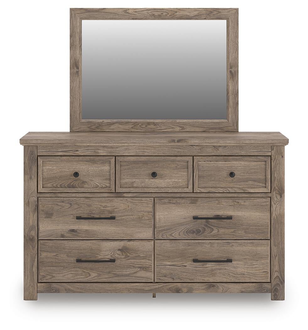 Keithland King Poster Bed, Dresser and Mirror