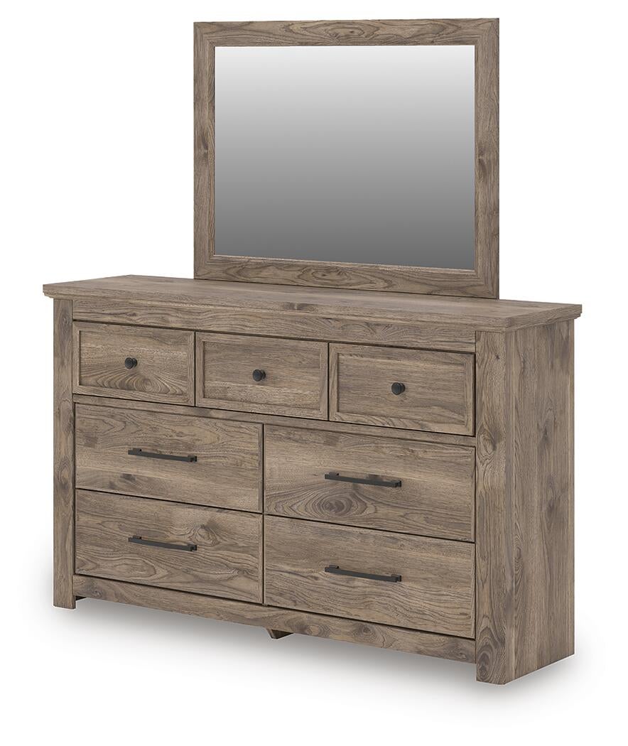 Keithland King Poster Bed, Dresser and Mirror