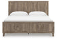 Keithland King Panel Bed with Mirrored Dresser and Nightstand