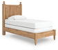 Galletyn Twin Panel Bed with Mirrored Dresser