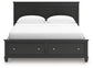 Lanolee California King Panel Storage Bed, Dresser and Mirror