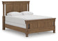 Chadworth Queen Poster Bed with Mirrored Dresser and Nightstand