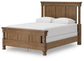 Chadworth Queen Poster Bed with Mirrored Dresser and Nightstand