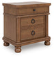 Chadworth Queen Poster Bed with Mirrored Dresser and Nightstand