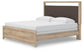 Hollymount King Upholstered Panel Bed, Dresser, Mirror and Nightstand