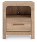 Hollymount King Upholstered Panel Bed, Dresser, Mirror and Nightstand