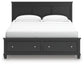 Lanolee King Panel Storage Bed, Dresser and Mirror