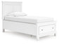 Fortman Twin Panel Storage Bed, Dresser and Mirror