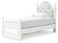 Maylilly Twin Upholstered Panel Storage Bed, Dresser and Mirror