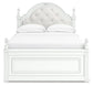 Maylilly Full Upholstered Panel Storage Bed, Dresser and Mirror