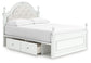 Maylilly Full Upholstered Panel Storage Bed, Dresser and Mirror