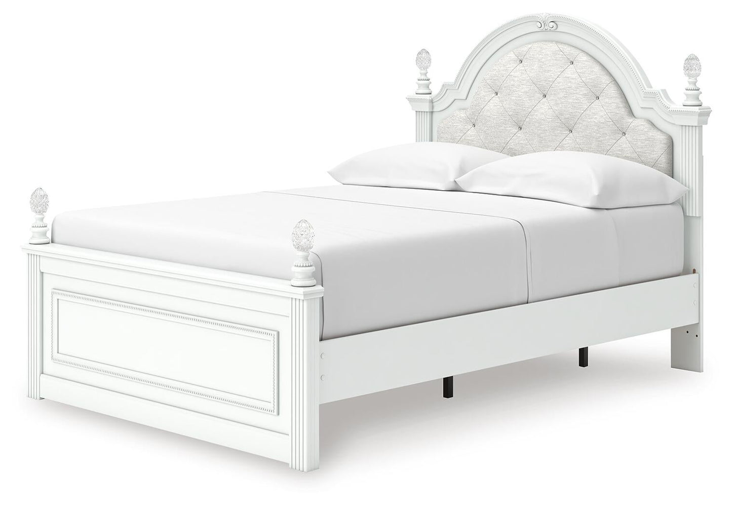 Maylilly Full Upholstered Panel Storage Bed, Dresser and Mirror