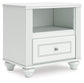 Maylilly Twin Upholstered Panel Storage Bed, Dresser, Mirror and Nightstand