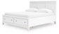 Fortman California King Panel Storage Bed, Dresser and Mirror