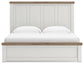 Savonport King Panel Bed with Storage, Dresser and Mirror