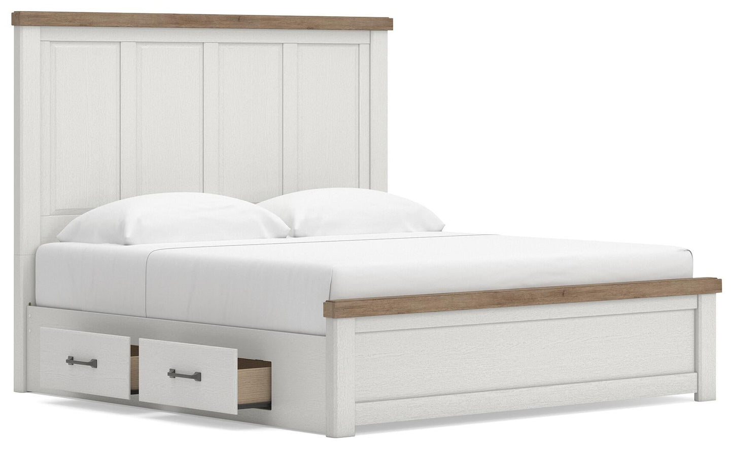 Savonport King Panel Bed with Storage, Dresser, Mirror, Chest and Nightstand