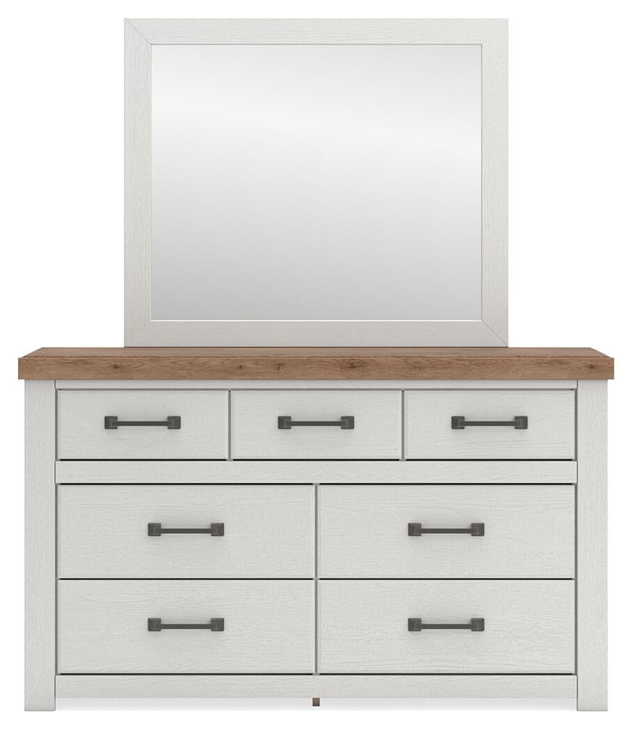 Savonport King Panel Bed, Dresser, Mirror, Chest and Nightstand